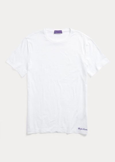 Playeras Ralph Lauren Hombre Blancos - Cotton Lisle - CUOQG9624